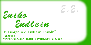 eniko endlein business card